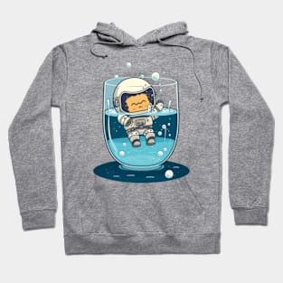 Astronaut in a glass of water Hoodie